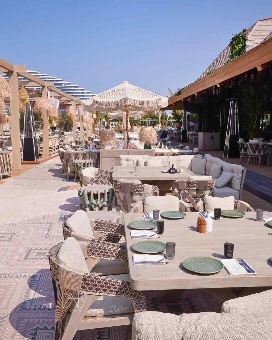 Elegant modern restaurant furniture design.