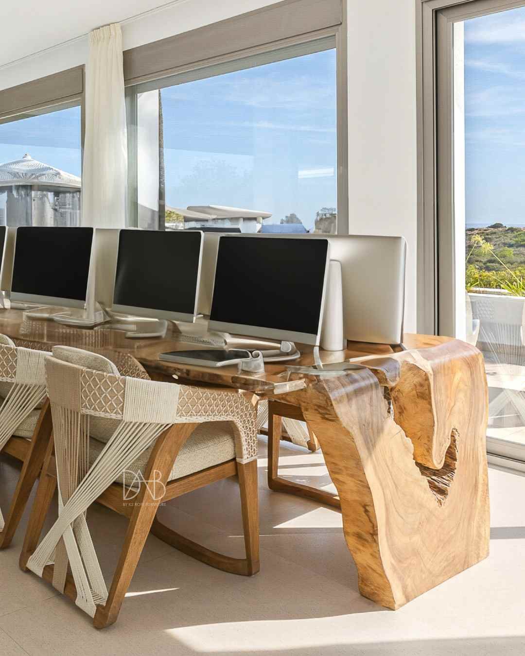 Sleek and modern office furniture set in a contemporary workspace.