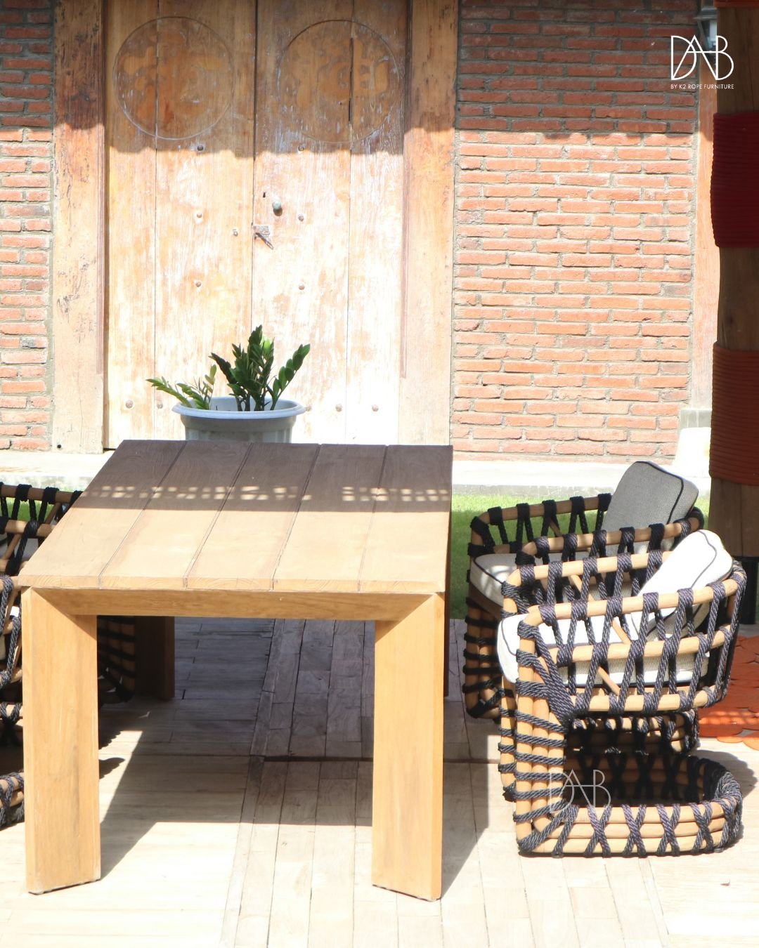 @ Rope Chairs and one table furniture