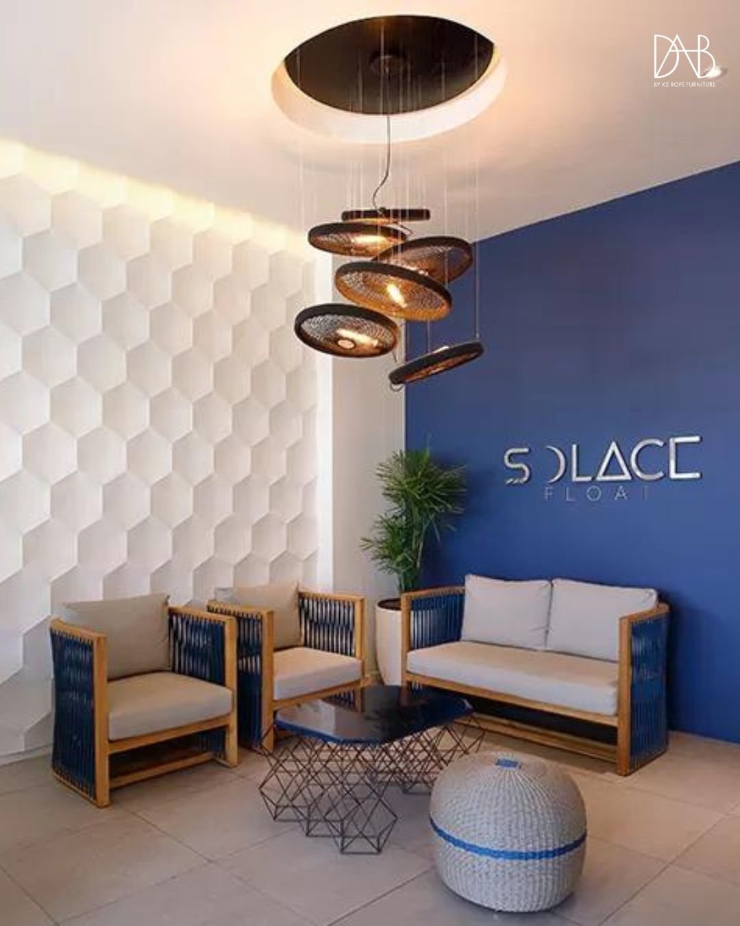 Luxurious Villa Interior Design Idea with Modern Living Room and Elegant Furniture